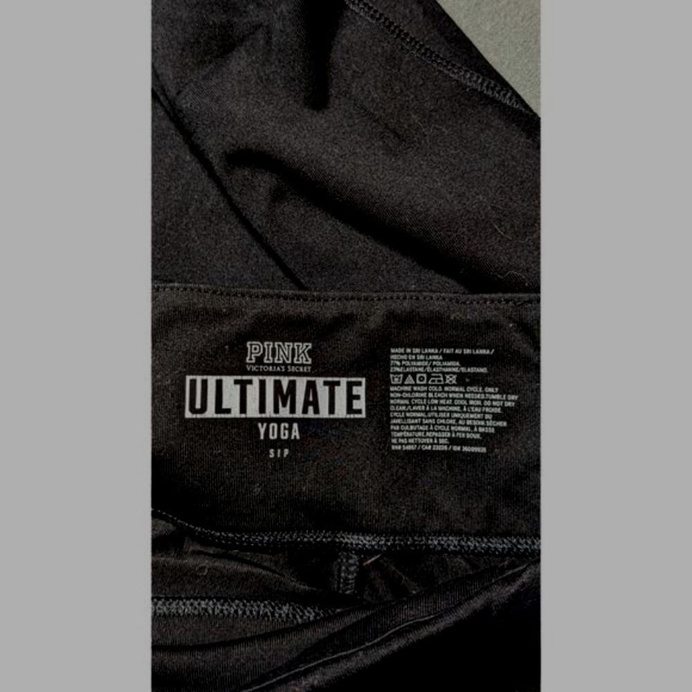 PINK Victoria's Secret Black Leggings Ultimate Yoga Pants Athletic Active Small - Picture 4 of 4